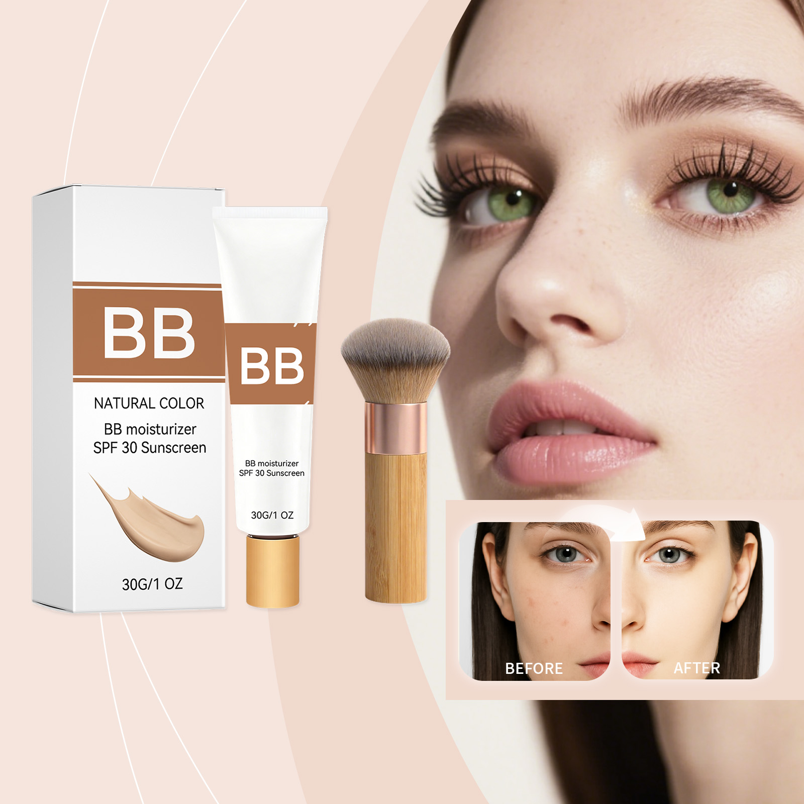 Bb Cream Tinted - Crème hydratante teintée SPF 30 avec