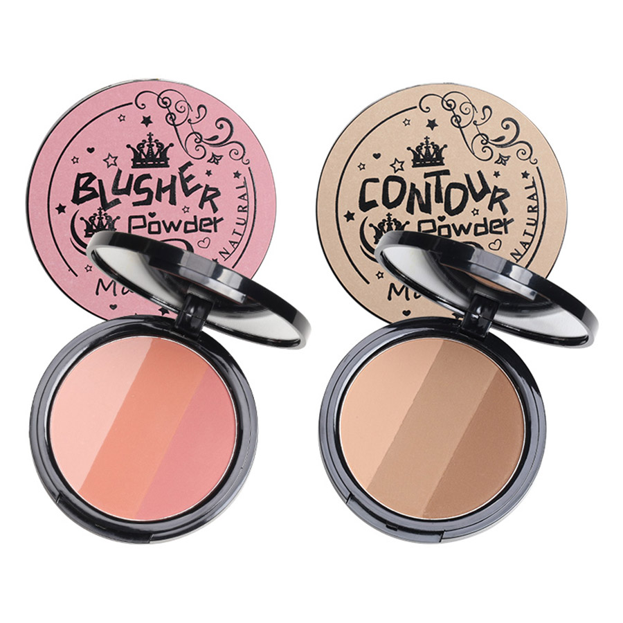 Highlighter Bronzer Palette - Fard à joues résistant à l'eau,
