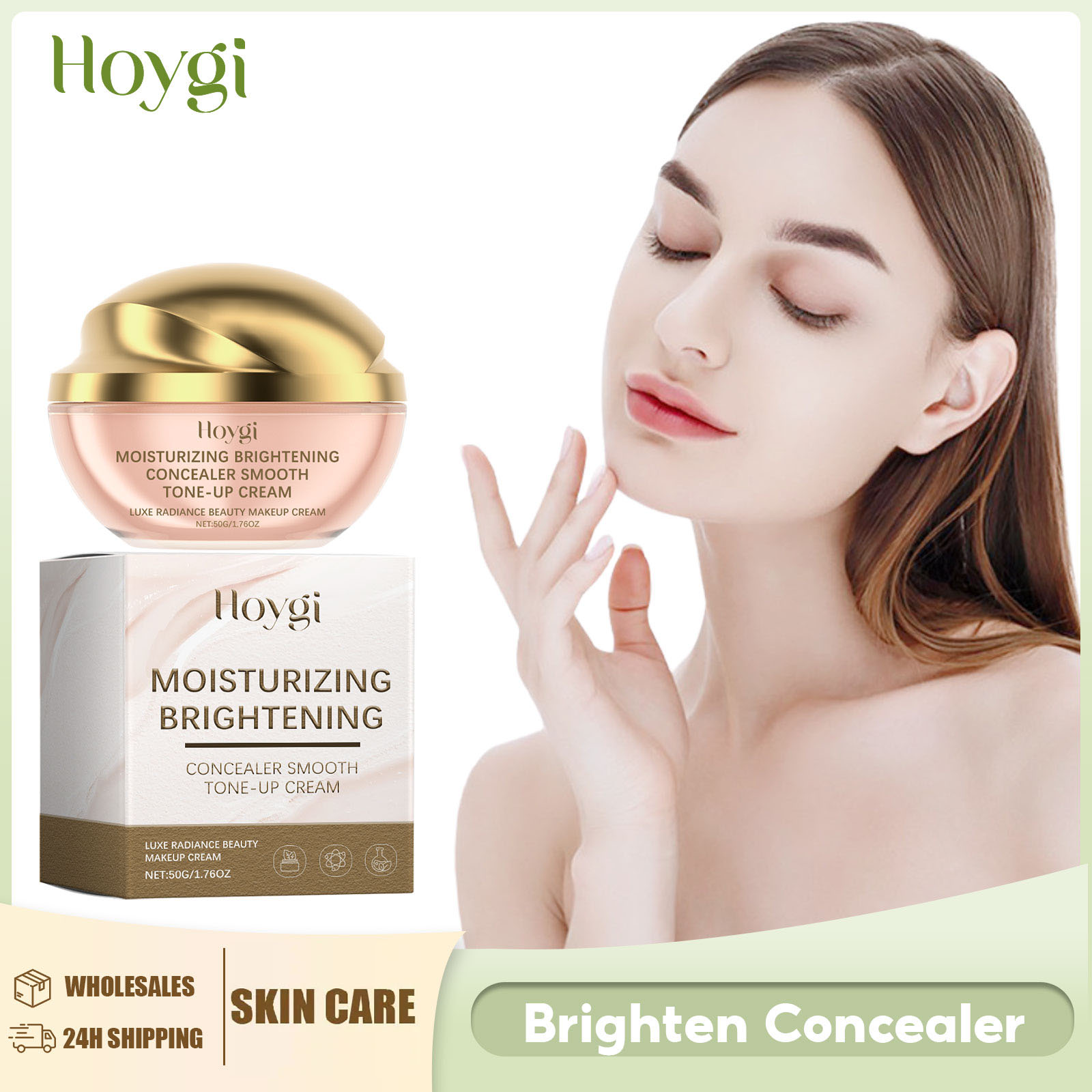 Concealer Full Coverage - BB crème anti-cernes imperméable, couverture complète,