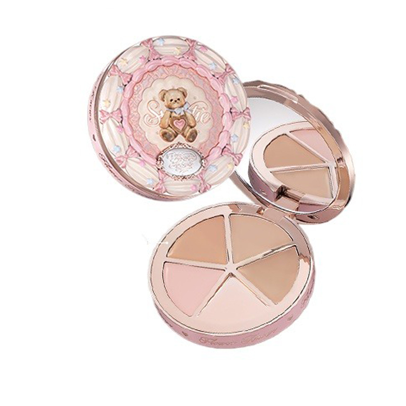 Highlighter Bronzer Palette - FLOWER KNOWS THE SWEETIE BEAR Palette