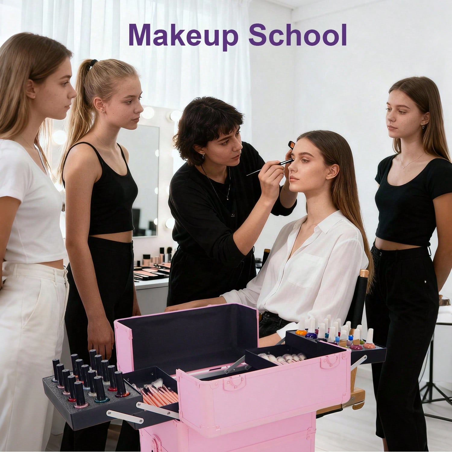 Valise de maquillage à roulett - Beauty Makeup Vanity avis et prix