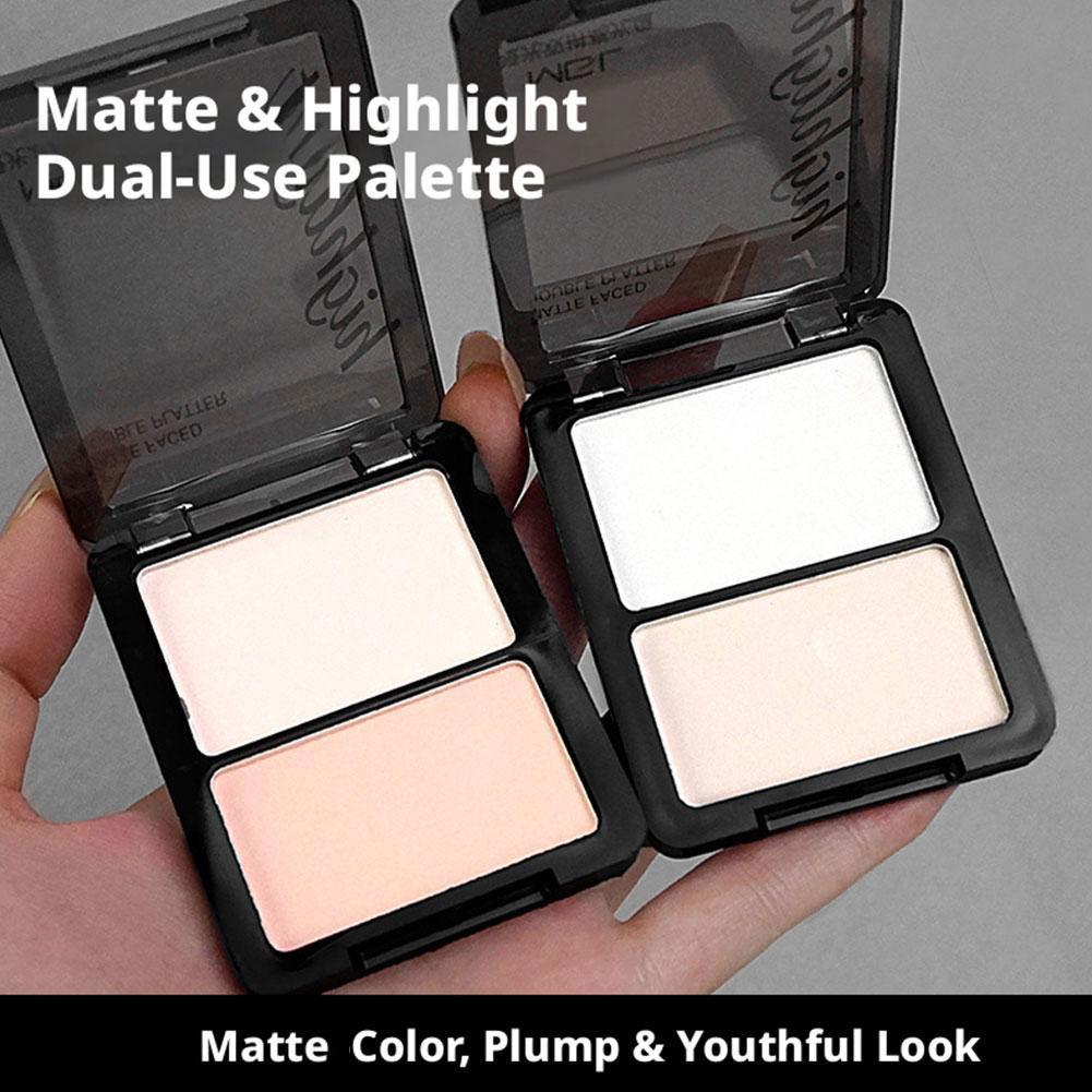 Palette de poudre bicolore pou - Highlighter Bronzer Palette avis et prix